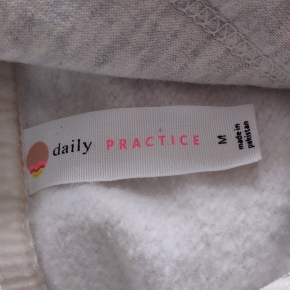 Daily Practice Size Medium Anthropologie Bright Side Cropped Hoodie - Picture 3 of 15